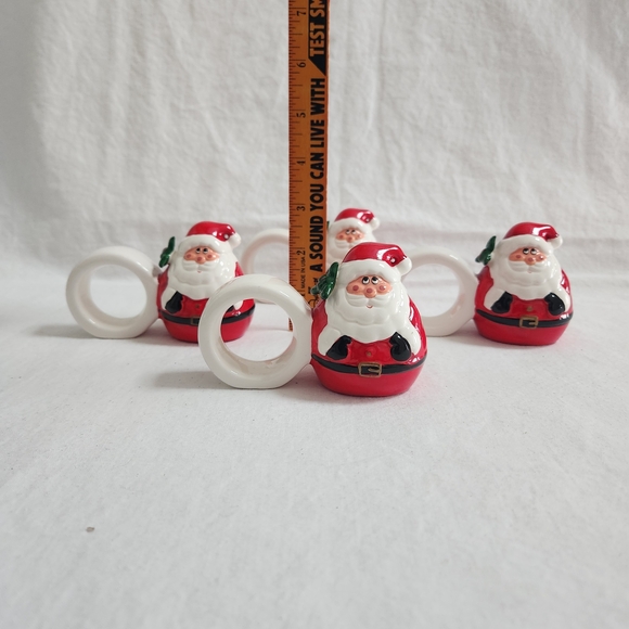 Santa Claus Napkin Rings - Picture 2 of 10